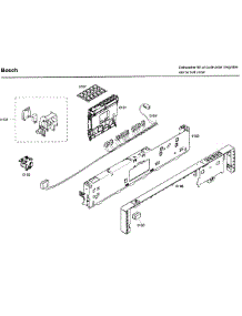 Control Panel parts for Bosch Dishwasher SHX46A05UC/43 from AppliancePartsPros.com