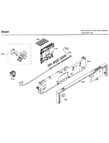 Control Panel parts for Bosch Dishwasher SHX46A05UC/38 from AppliancePartsPros.com