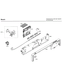Control Panel parts for Bosch Dishwasher SHX46A05UC/30 from AppliancePartsPros.com