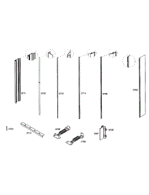 Molding parts for Bosch Refrigerator B36IB70NSP/12 from AppliancePartsPros.com