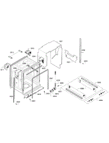 Cabinet parts for Bosch Dishwasher SHX65P06UC/63 from AppliancePartsPros.com