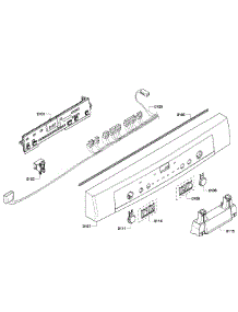 Control Panel parts for Bosch Dishwasher SHE6AF02UC/03 from AppliancePartsPros.com