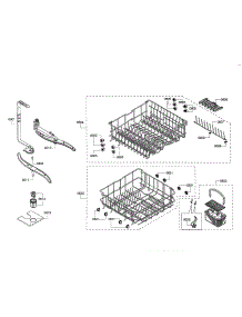 Racks  /  Spray Arm parts for Bosch Dishwasher S35KMK35UC/64 from AppliancePartsPros.com