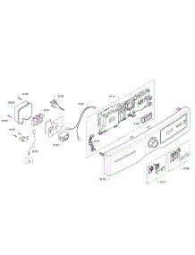 Control Panel parts for Bosch Dryer WTVC833PUS/11 from AppliancePartsPros.com