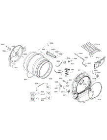 Drum Assembly parts for Bosch Dryer WTVC833PUS/11 from AppliancePartsPros.com