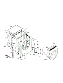 Door Assembly parts for Bosch Dryer WTMC652SUC/01 from AppliancePartsPros.com