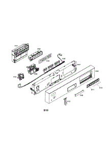 Control Module  /  Fascia Panel parts for Bosch Dishwasher S35KMK17UC/27 from AppliancePartsPros.com