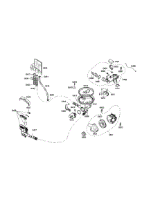 Heater  /  Sump  /  Pump parts for Bosch Dishwasher S35KMK17UC/27 from AppliancePartsPros.com