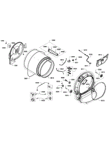 Drum Assembly parts for Bosch Dryer WTVC5530UC/09 from AppliancePartsPros.com