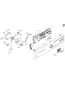 Front Panel parts for Bosch Dryer WTVC533CUS/10 from AppliancePartsPros.com