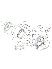 Drum parts for Bosch Dryer WTVC553CUC/09 from AppliancePartsPros.com