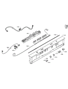 Control Panel parts for Bosch Dishwasher S46KMK15UC/05 from AppliancePartsPros.com
