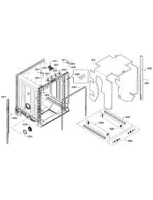 Cabinet parts for Bosch Dishwasher S46KMK15UC/05 from AppliancePartsPros.com