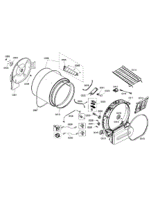 Drum Assembly parts for Bosch Dryer WTMC5530UC/06 from AppliancePartsPros.com