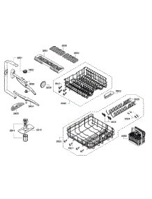 Rack parts for Bosch Dishwasher SGE63E06UC/93 from AppliancePartsPros.com