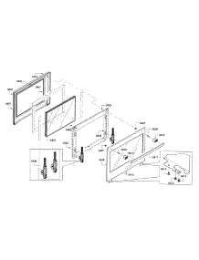 Door parts for Bosch Wall Oven HBL5751UCC/02 from AppliancePartsPros.com