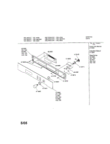 Fascia Panel parts for Bosch Wall Oven HBL746AUC/01 from AppliancePartsPros.com