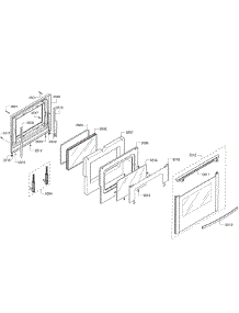 Door Assembly parts for Bosch Range HES7282U/07 from AppliancePartsPros.com