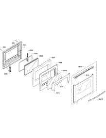 Door Assembly parts for Bosch Range HES7282U/02 from AppliancePartsPros.com