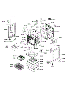 Oven Assembly parts for Bosch Range HES3023U/02 from AppliancePartsPros.com