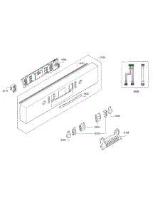 Control Panel parts for Bosch Dishwasher SGE63E06UC/98 from AppliancePartsPros.com