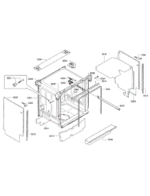 Frame parts for Bosch Dishwasher SGE63E06UC/A3 from AppliancePartsPros.com