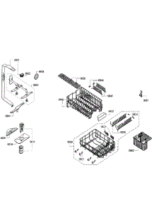 Racks parts for Bosch Dishwasher SPX5ES55UC/26 from AppliancePartsPros.com