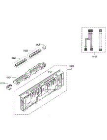 Control Panel parts for Bosch Dishwasher SPV5ES53UC/30 from AppliancePartsPros.com