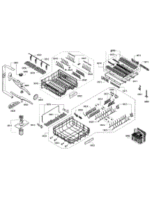 Rack Assembly parts for Bosch Dishwasher SHX9PT75UC/82 from AppliancePartsPros.com