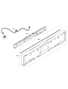 Control Panel parts for Bosch Dishwasher SHX7PT55UC/02 from AppliancePartsPros.com