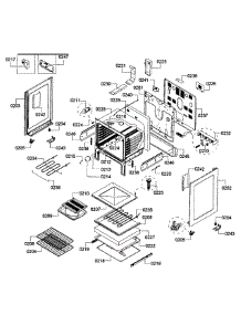 Oven Assembly parts for Bosch Range HES3053U/07 from AppliancePartsPros.com