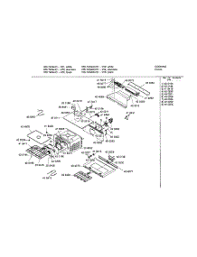 Cavity parts for Bosch Wall Oven HBL742AUC/01 from AppliancePartsPros.com