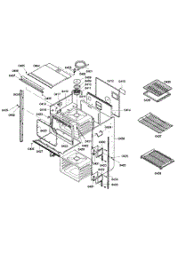 Upper Body parts for Bosch Wall Oven HBL755AUC/02 from AppliancePartsPros.com