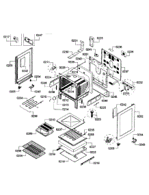 Oven Assembly parts for Bosch Range HES3053U/05 from AppliancePartsPros.com