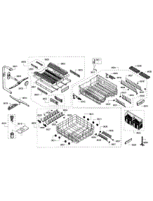 Rack Assembly parts for Bosch Dishwasher SHX7PT55UC/02 from AppliancePartsPros.com