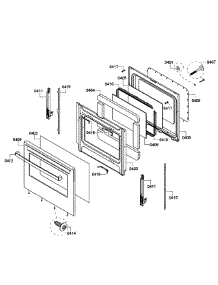Door Assembly parts for Bosch Range HES3053U/09 from AppliancePartsPros.com