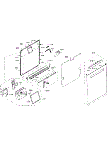 Door Assembly parts for Bosch Dishwasher SHP65T56UC/01 from AppliancePartsPros.com