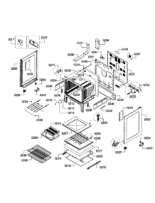 Oven Assembly parts for Bosch Range HES3053U/08 from AppliancePartsPros.com
