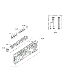 Control Panel parts for Bosch Dishwasher SPV5ES53UC/23 from AppliancePartsPros.com