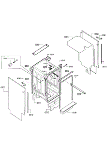 Cabinet parts for Bosch Dishwasher SPV5ES53UC/15 from AppliancePartsPros.com