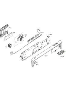 Control Panel parts for Bosch Dishwasher SHX33RF5UC/64 from AppliancePartsPros.com