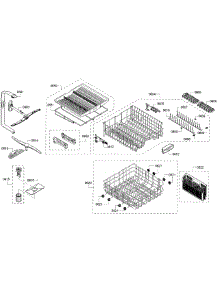 Basket Assembly parts for Bosch Dishwasher SHP65T56UC/01 from AppliancePartsPros.com