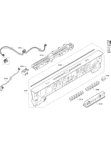 Control Panel parts for Bosch Dishwasher SHP65T52UC/01 from AppliancePartsPros.com