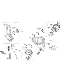 Pump Assembly parts for Bosch Dishwasher SHP65T52UC/01 from AppliancePartsPros.com