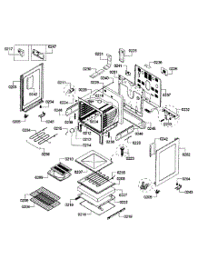 Oven Assembly parts for Bosch Range HES3053U/06 from AppliancePartsPros.com
