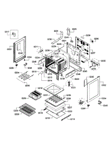 Oven Assembly parts for Bosch Range HES3053U/04 from AppliancePartsPros.com