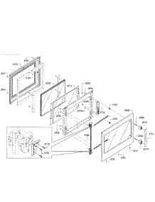 Door parts for Bosch Wall Oven HBLP651LUC/01 from AppliancePartsPros.com