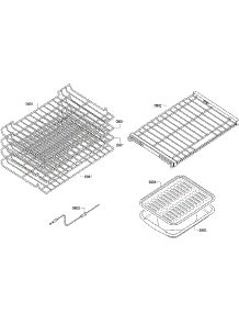 Rack parts for Bosch Wall Oven HBLP651LUC/01 from AppliancePartsPros.com