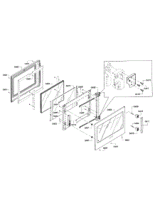Door parts for Bosch Wall Oven HBLP651RUC/01 from AppliancePartsPros.com