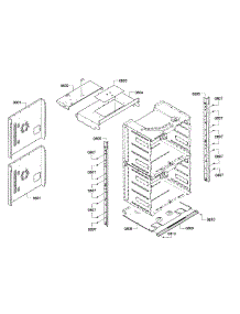 Frame parts for Bosch Wall Oven HBLP651RUC/01 from AppliancePartsPros.com